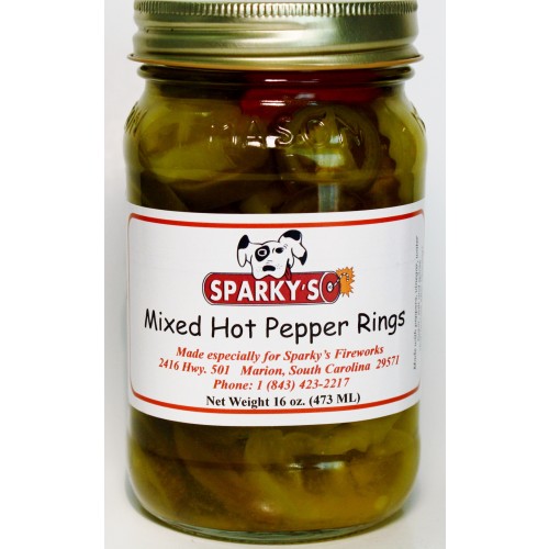 Mixed Hot Pepper Rings - 16 oz