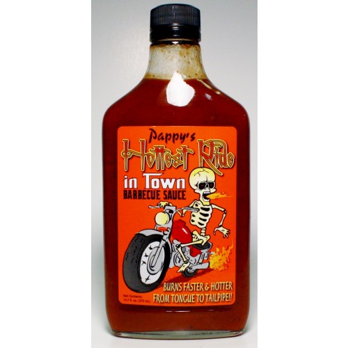 Pappy's Hottest Ride In Town Barbecue Sauce - 12-7 oz
