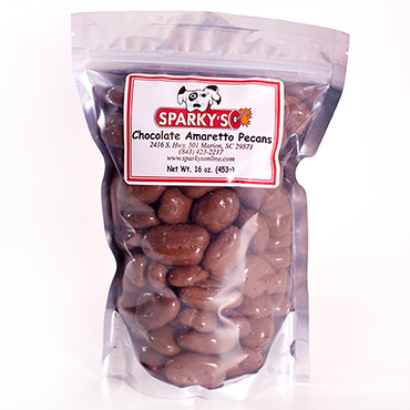 Chocolate Amaretto Pecans - 16 oz