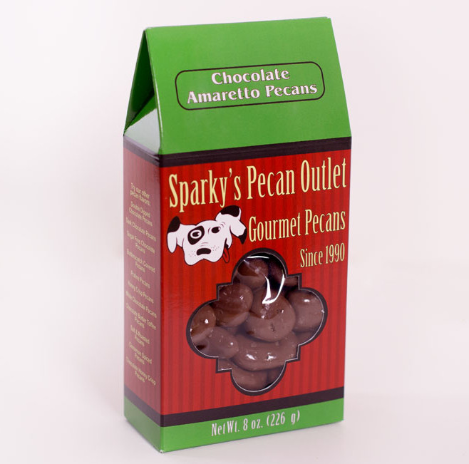 Chocolate Amaretto Pecans - 8 oz