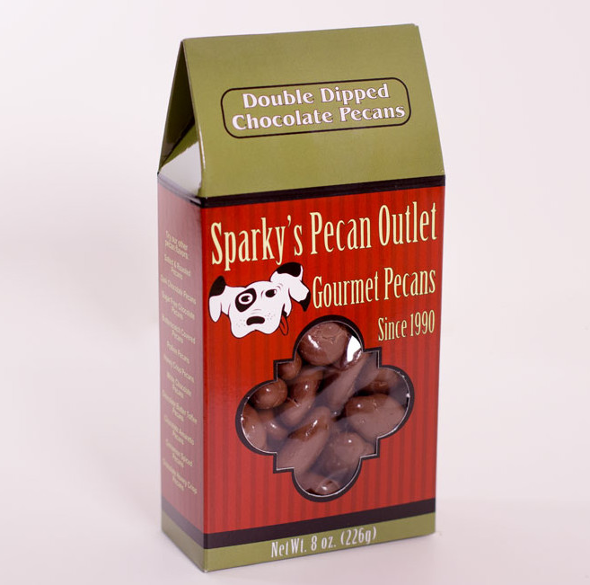 Double Dipped Chocolate Covered Pecans - 8 oz