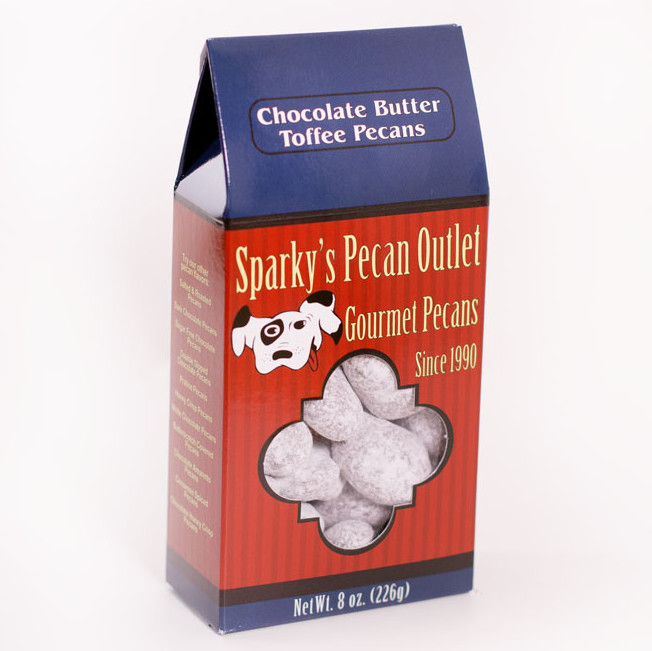 Chocolate Butter Toffee Pecans - 8 oz