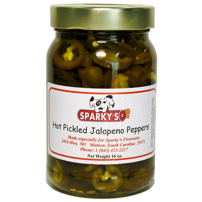 Hot Pickled Jalapeno Peppers - 16 oz