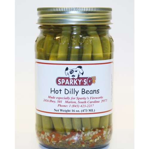 Hot Dilly Beans - 16 oz
