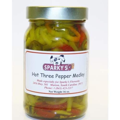 Hot Three Pepper Medley - 16 oz