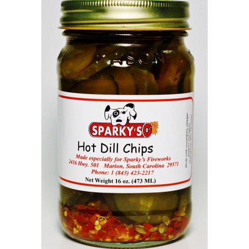 Hot Dill Chips - 16 oz