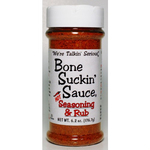Bone Suckin Sauce Hot Seasoning & Rub - 6-2 oz
